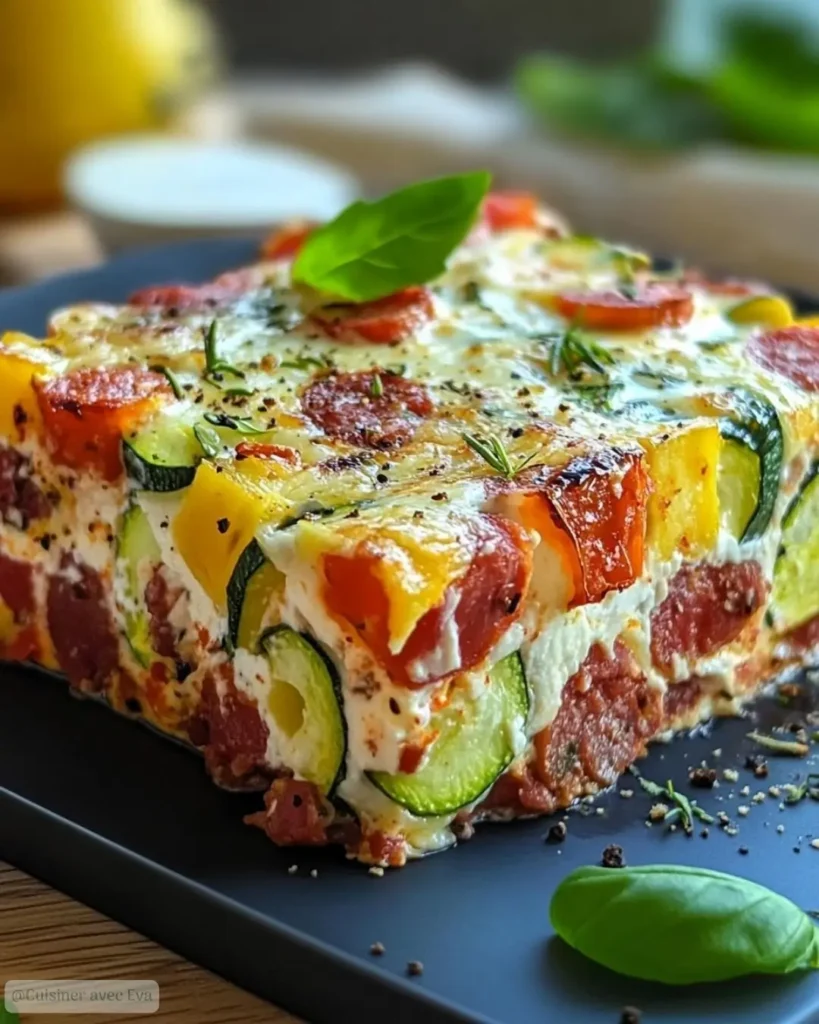 Comment préparer une terrine de courgettes, chorizo et feta
