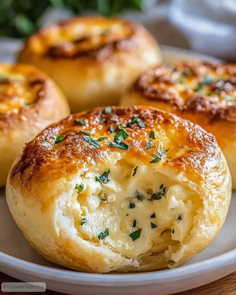 Bombes au Fromage et à l’Ail bouchées