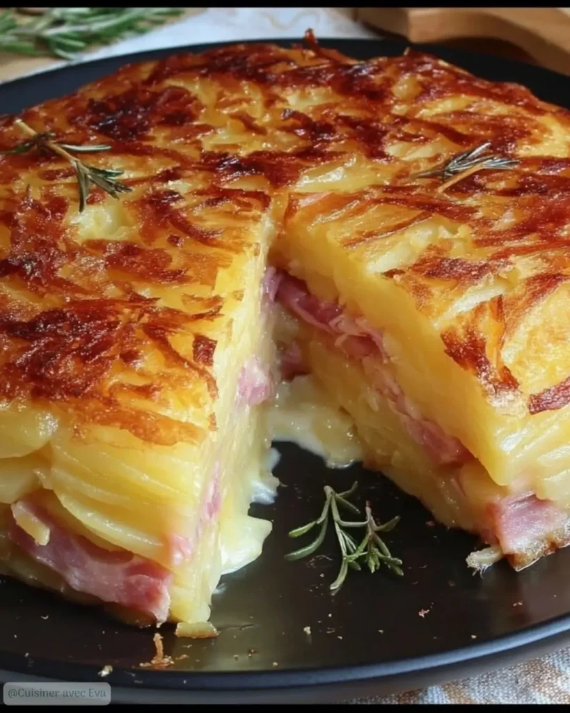 Comment préparer le Gâteau de Pommes de Terre Farci au Jambon