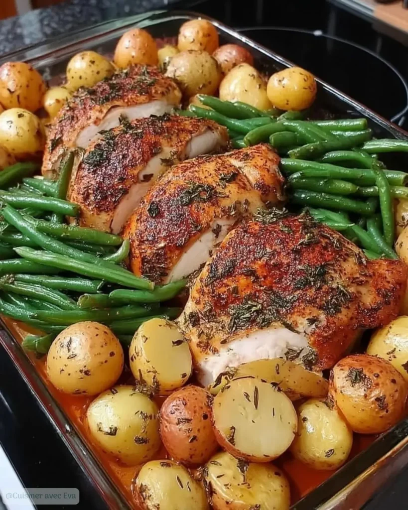 Comment préparer le Poulet aux Herbes et Ail, Pommes de Terre