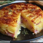 Gâteau de Pommes de Terre Farci au Jambon