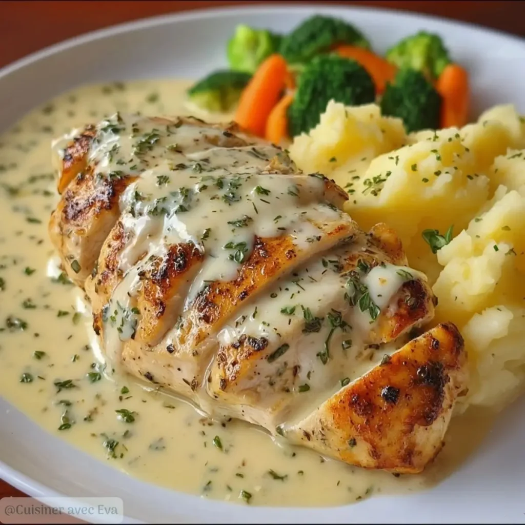 Poulet Sauce Boursin à l’Ail