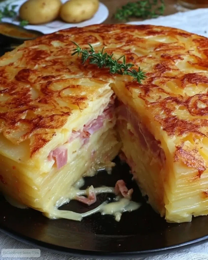 Pourquoi vous allez adorer ce Gâteau de Pommes de Terre Farci au Jambon