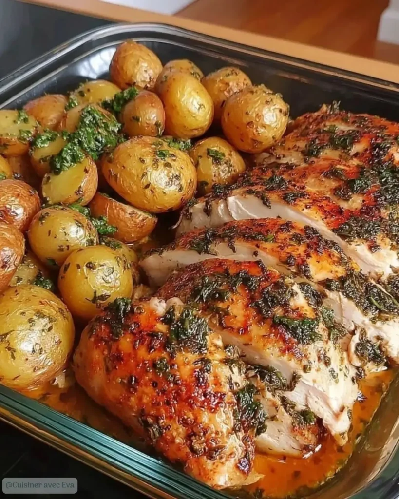Pourquoi vous allez adorer ce Poulet aux Herbes et Ail, Pommes de Terre