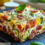 Terrine de Courgettes, Chorizo et Feta