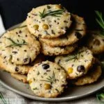 cookies salés au parmesan et olives noires