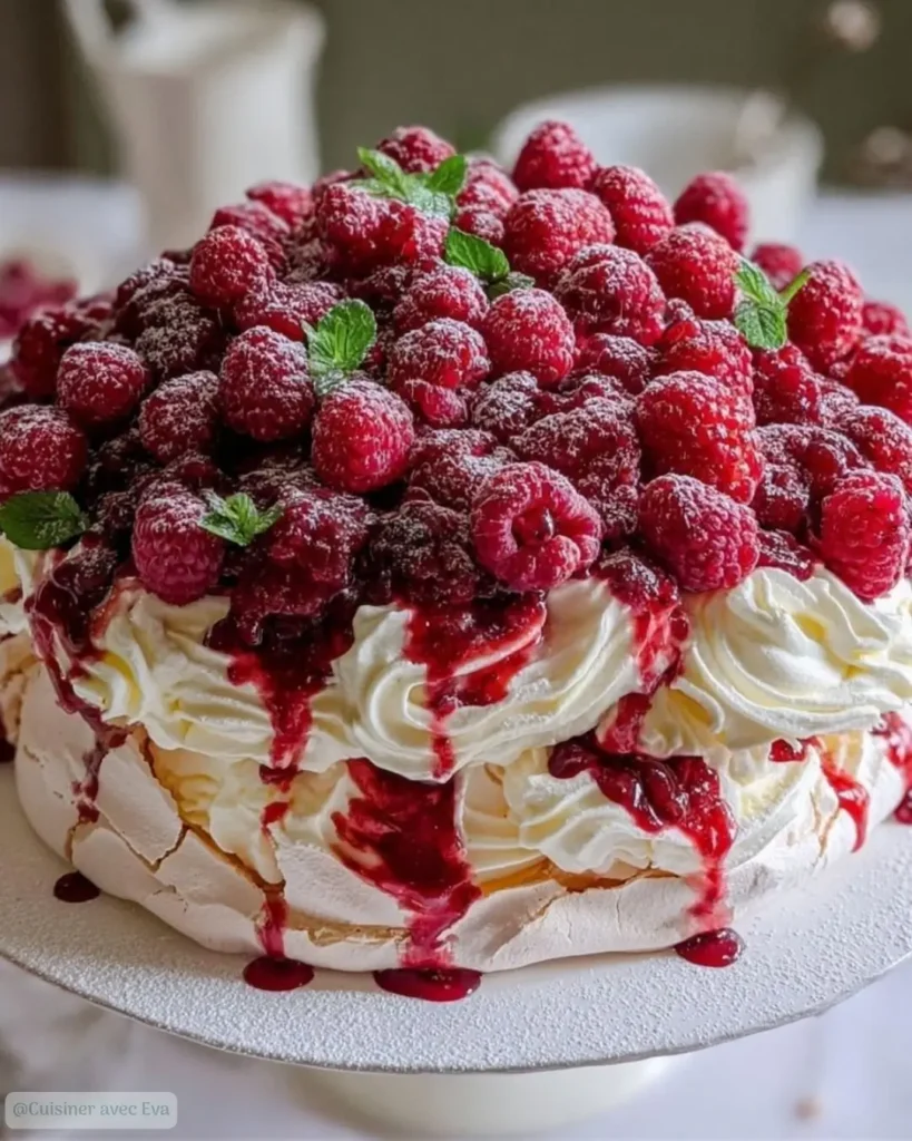 Comment préparer la Pavlova aux Fraises et Framboises