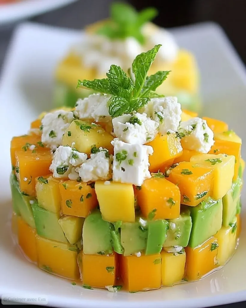 Comment préparer le Tartare de Mangue Avocat et Feta