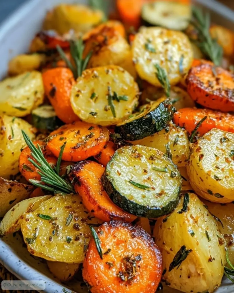 Comment préparer les Légumes rôtis à l'ail et aux herbes
