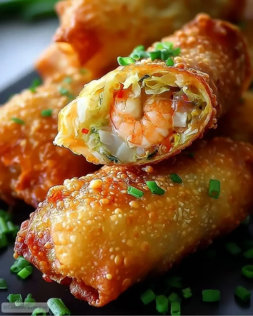 Comment préparer les Rouleaux d'œufs croustillants aux crevettes
