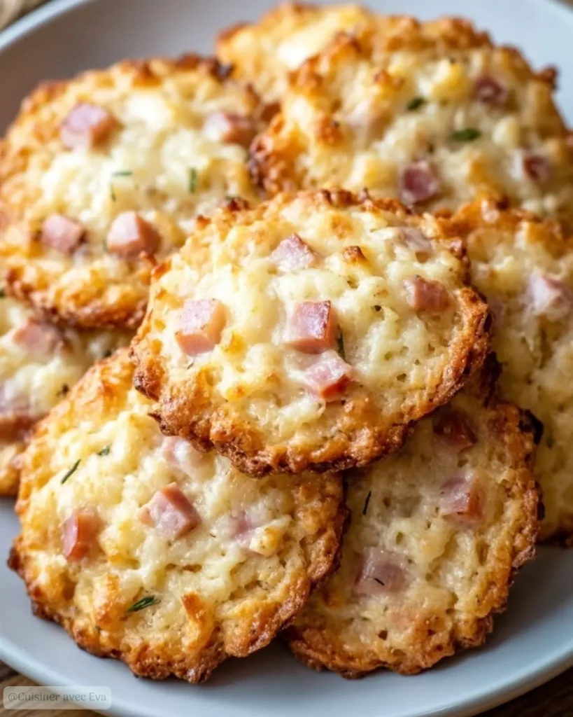Comment préparer les Cookies Salés au Jambon et Fromage