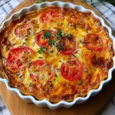 Quiche sans Pâte au Thon et à la Tomate simple et délicieuse !-image