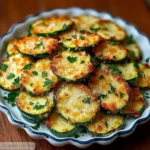 Ronds de Courgettes Croquants au Parmesan