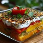 lasagnes froides de poivrons et quinoa