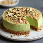 Cheesecake Salé à l’Avocat, Citron Vert & Crumble Salé d’Amandes
