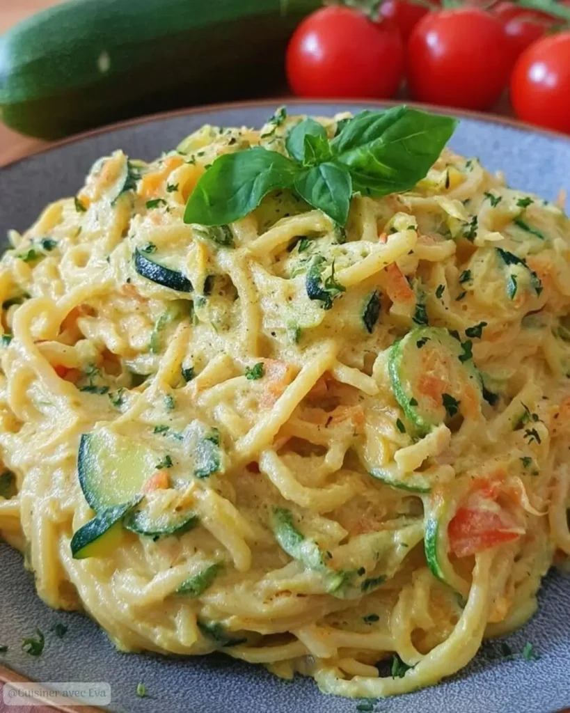Comment préparer Spaghetti à la Crème de Courgette