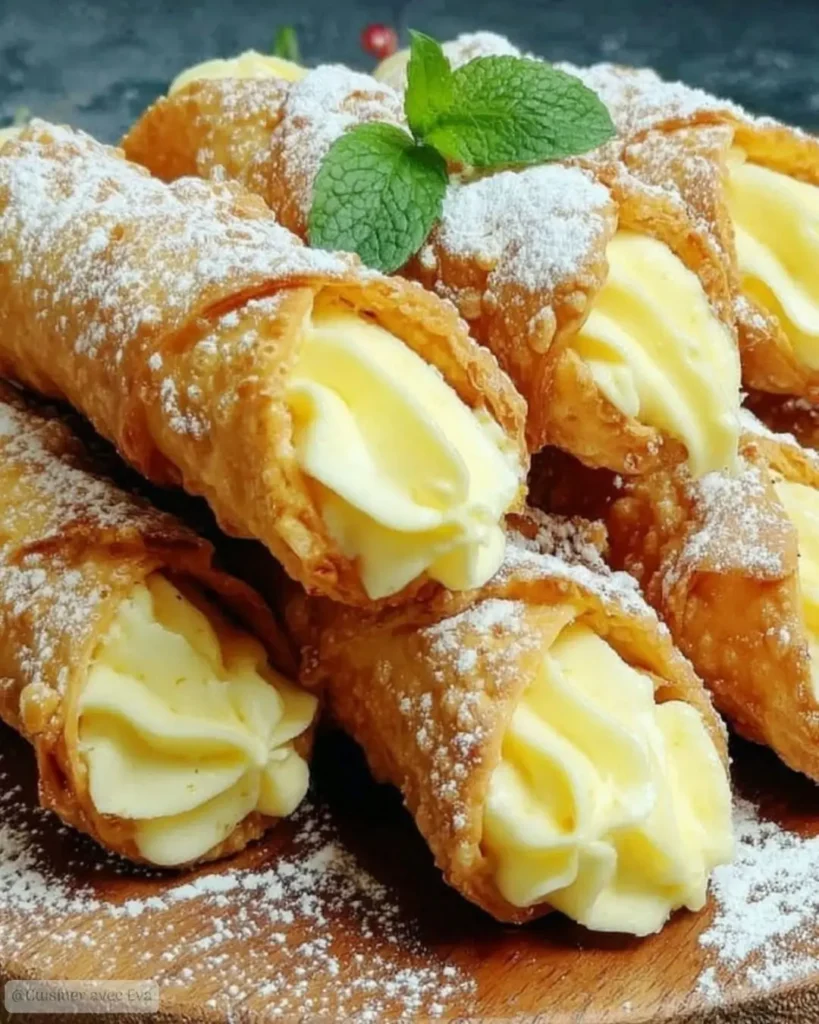 Comment préparer le Cannoli à la crème pâtissière