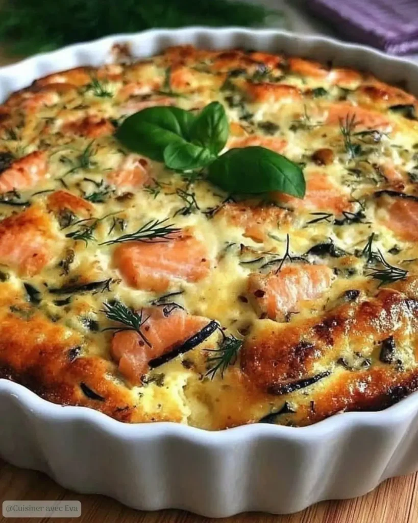Comment préparer le Clafoutis Saumon et Courgettes