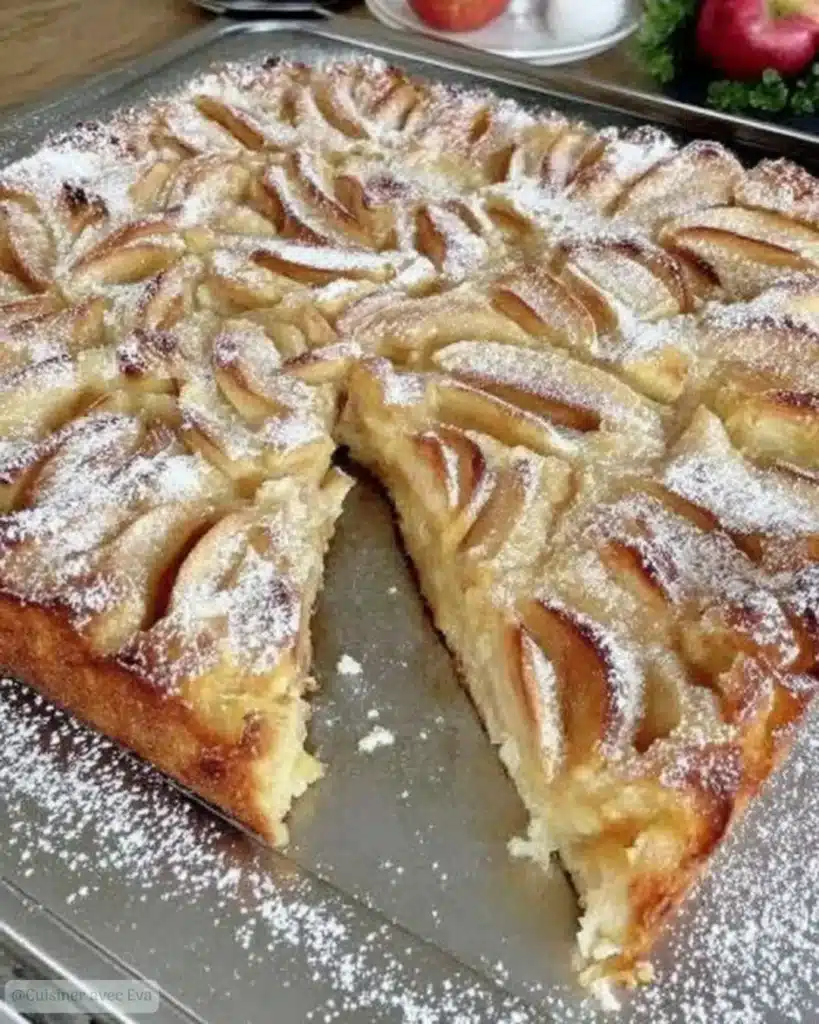 Comment préparer le Gâteau aux Pommes Moelleux en Plaque