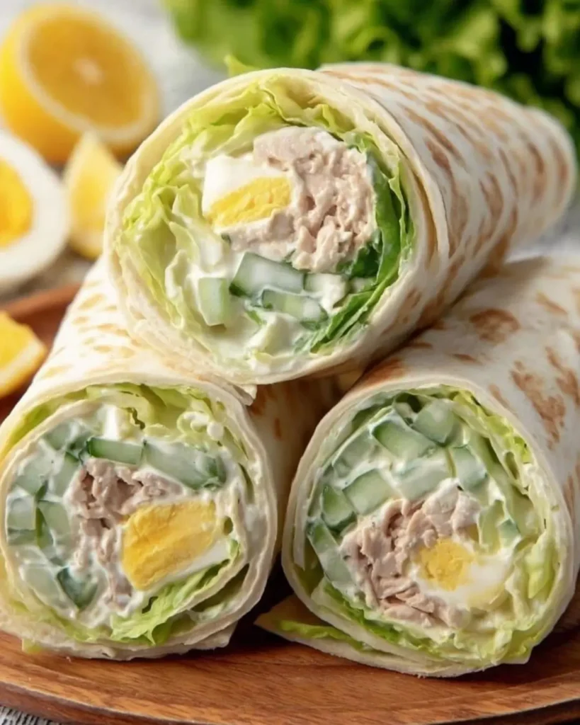 Comment préparer les Wraps Froids au Thon Concombre et Fromage