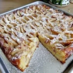 Gâteau aux Pommes Moelleux en Plaque