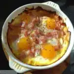 Œufs Cocotte au Chèvre et aux Lardons