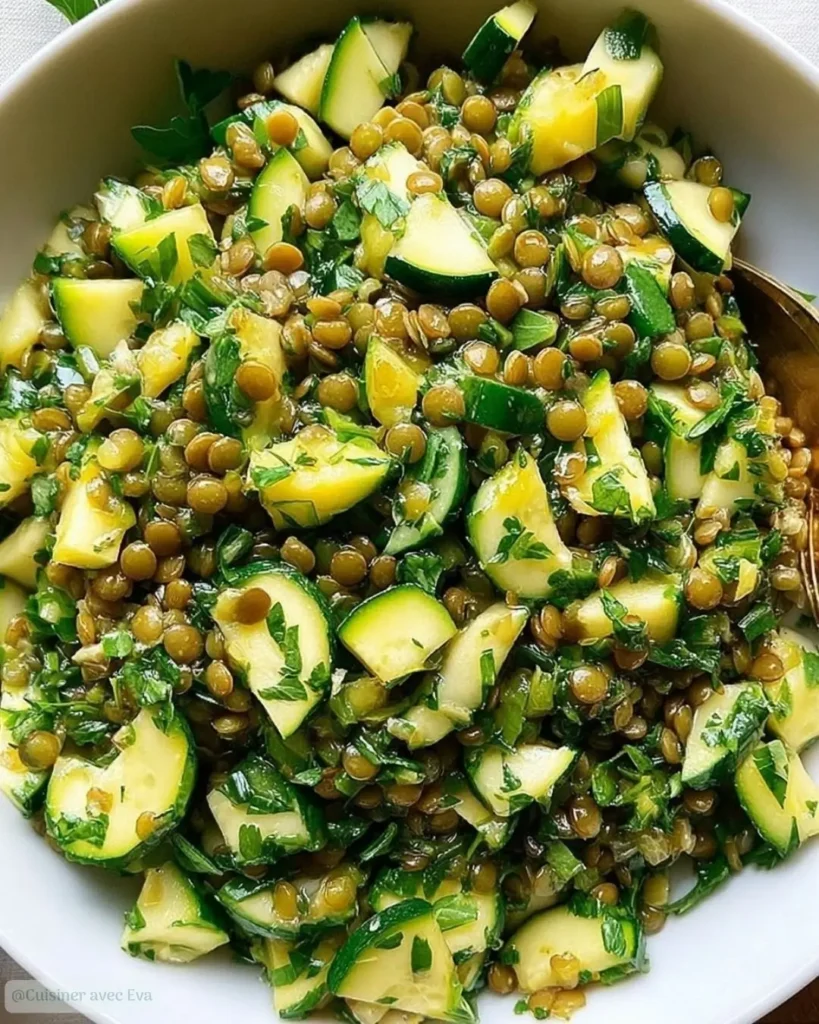 Comment préparer le Taboulé de Lentilles Vertes et Courgettes
