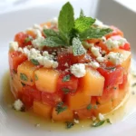 Tartare de Melon Tomates et Feta