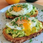 Tartine avocat & œuf poêlé minute