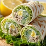 Wraps Froids au Thon Concombre et Fromage