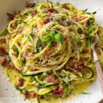 Courgettes façon Carbonara à la Vache qui Rit