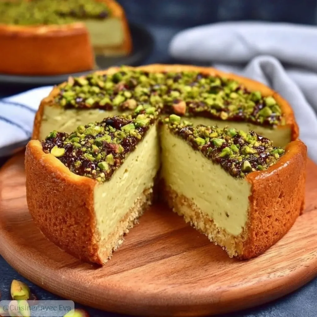 Flan à la pistache