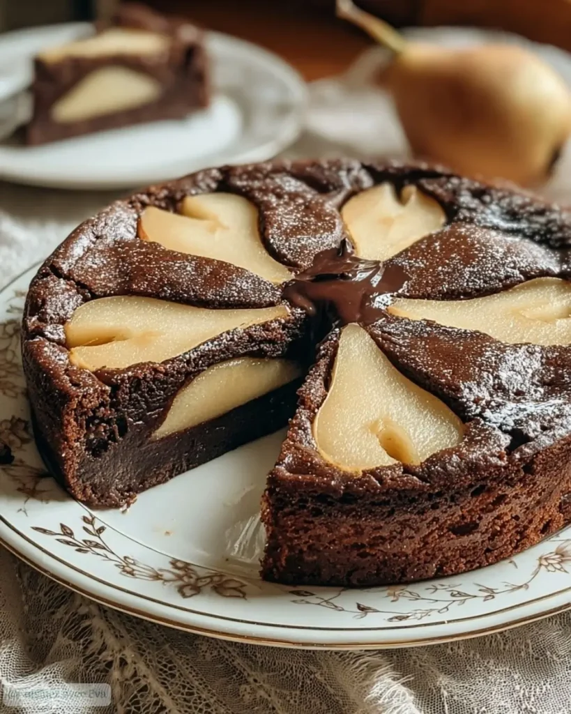 Pourquoi le gâteau crousti-fondant chocolat-poire séduit toujours