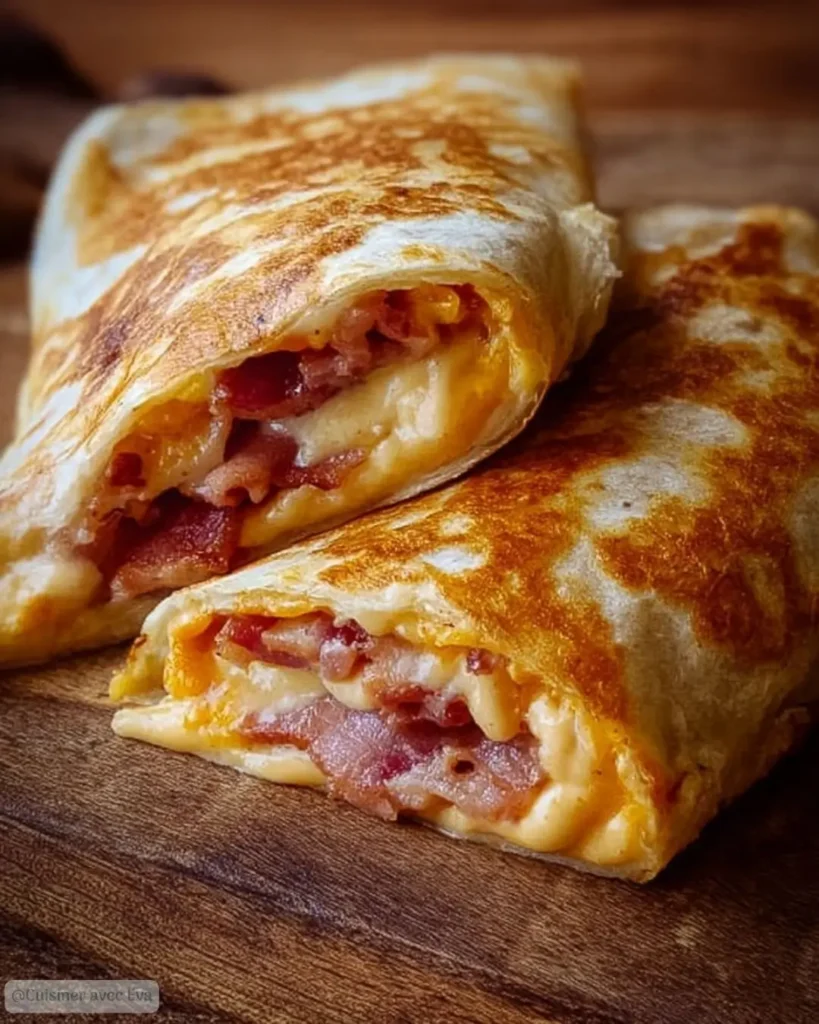 Pourquoi vous allez adorer ce Croque-wrap au bacon fumé et cheddar