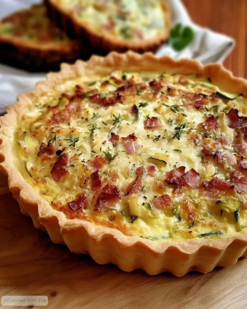 Pourquoi vous allez adorer cette Tarte fondante courgettes et lardons