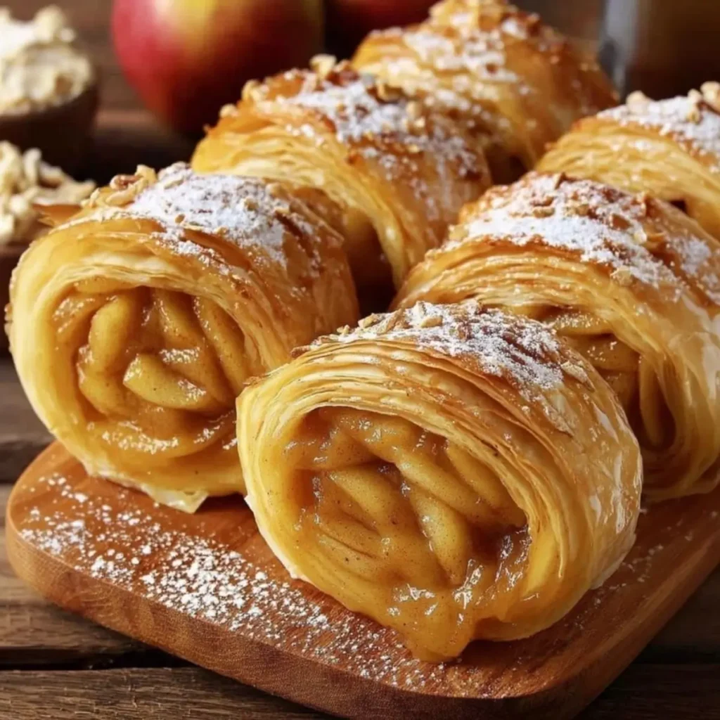 Roulés Feuilletés aux Pommes