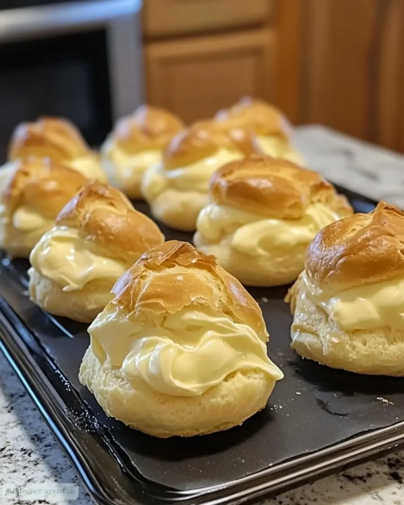 ingrédients pâte à choux et crème pâtissière