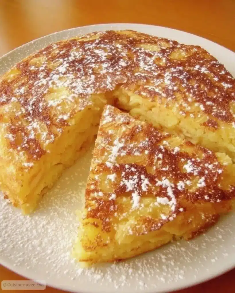 Gâteau aux pommes à la poêle – la recette facile sans four
