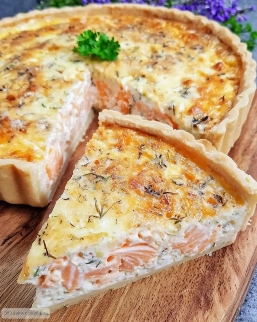 Pourquoi on adore la quiche au saumon et au Boursin