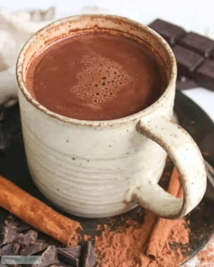 Preparation de Chocolat chaud maison