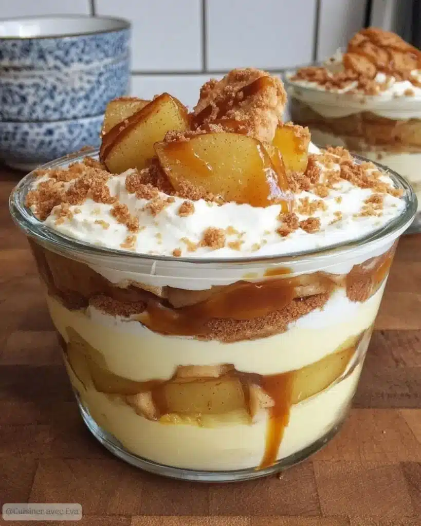 Tiramisu Caramel Beurre Salé et Pommes recette