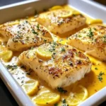 Cabillaud au Four à la Moutarde et Crème Citronnée