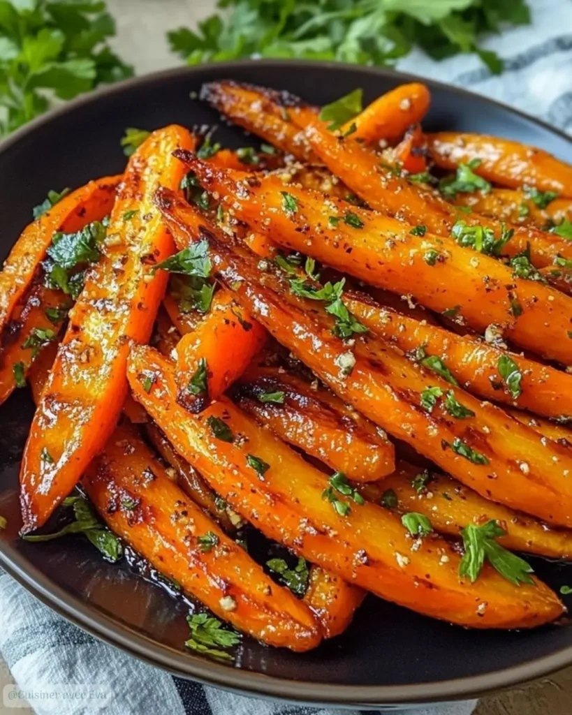 Ingredient pour préparer carottes rôties au miel