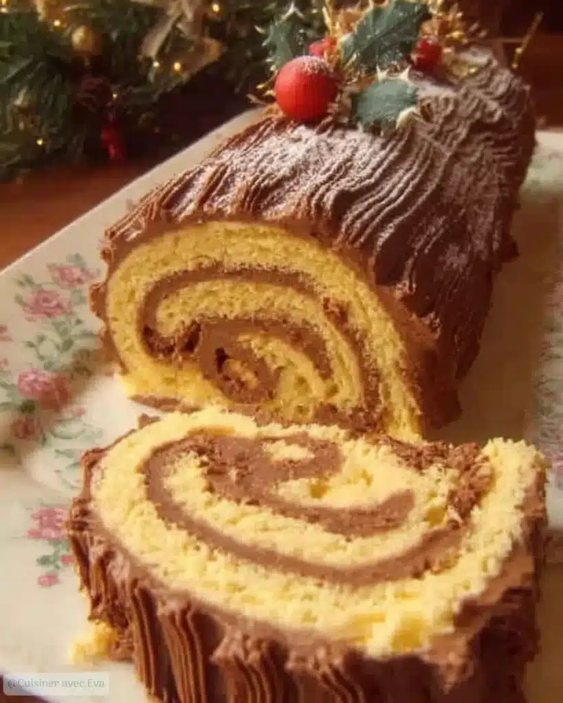 Bûche de Noël Moelleuse & Gourmande