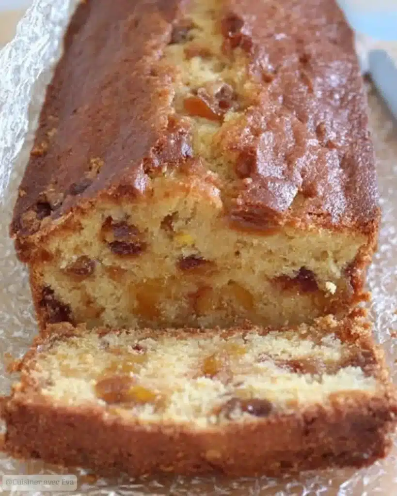 Cake de Noël vanille, amandes et fruits secs