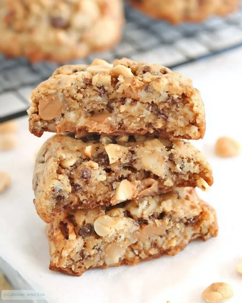 Cookies de Noël au Beurre de Cacahuètes & Chocolat
