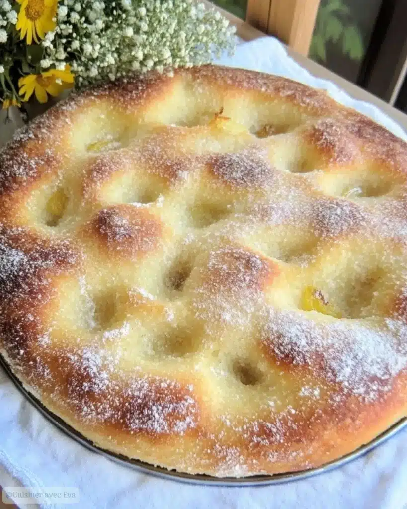 Fougasse sucrée à la fleur d'oranger et au rhum