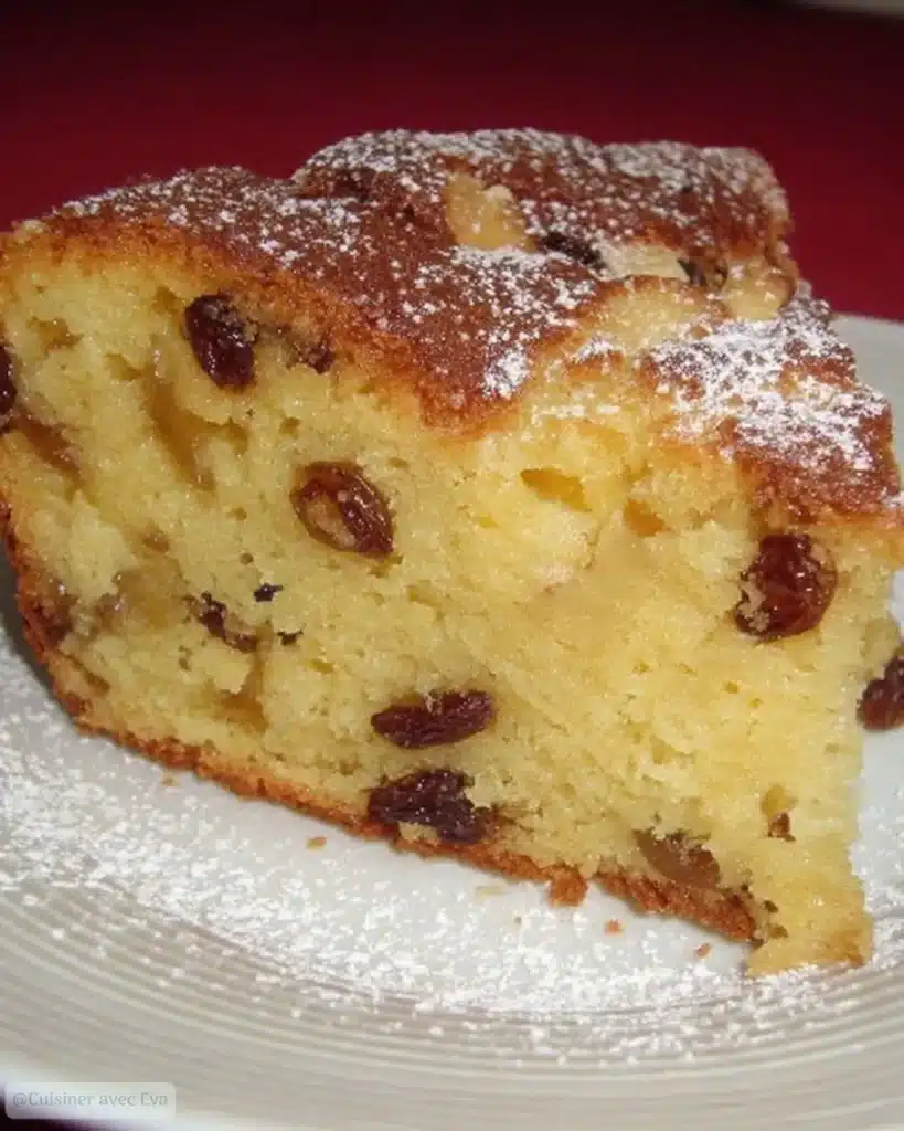 Gâteau Rapide Pomme, Rhum et Raisins – Moelleux, parfumé et irrésistible