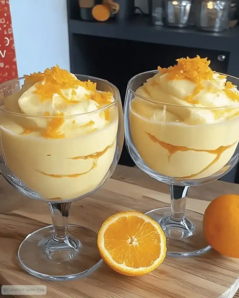 Mousse à l’Orange et Fleur d’Oranger un dessert léger et ensoleillé