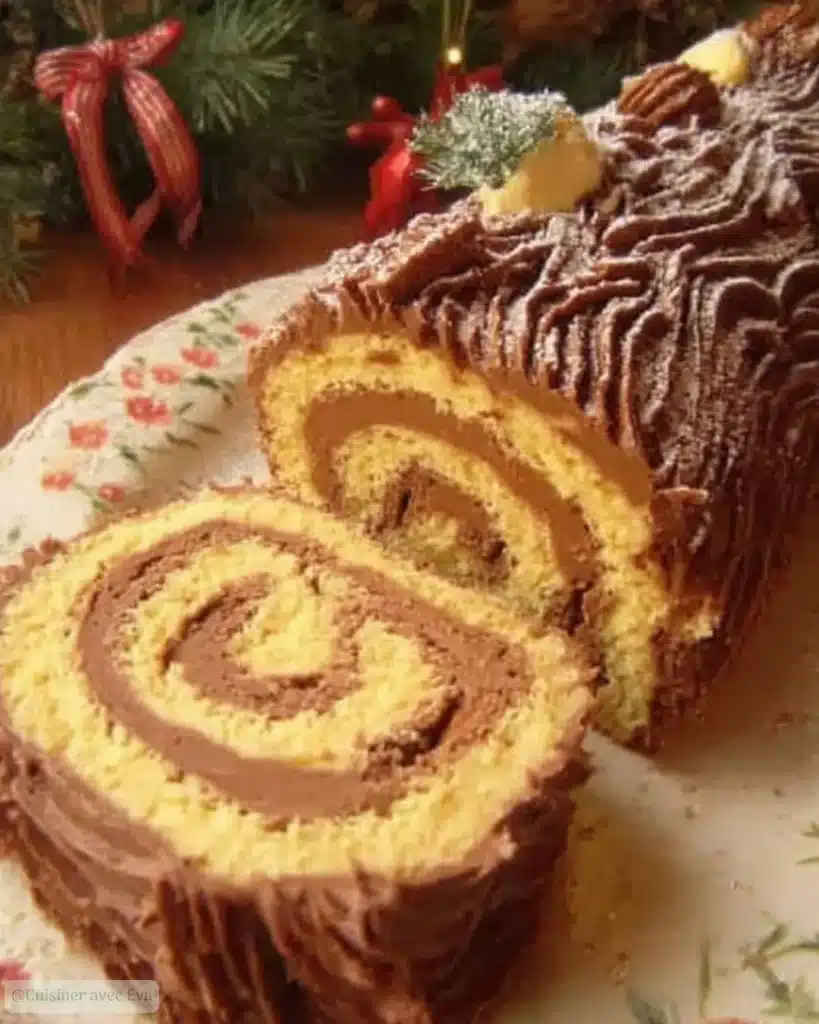 bûche de Noël traditionnelle